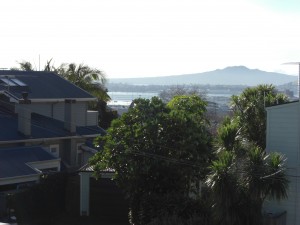 Blick vom Balkon