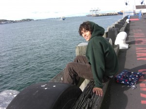 Christian am Hafen