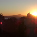 Sonnenaufgang auf unserem Balkon