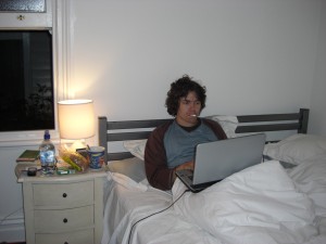 Christian: mit Fieber im Bett