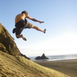flying tackle-boy